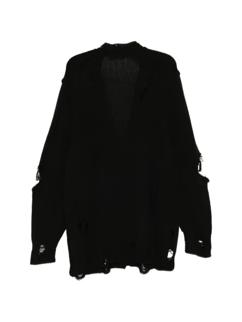 Nude:Masahiko Maruyama distressed V-neck cardigan