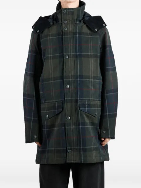 Barbour Lonnen tartan hooded jacket