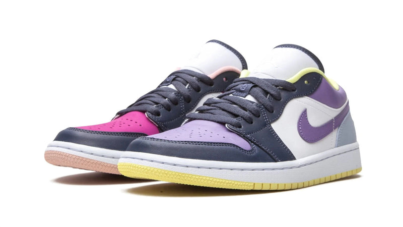 Nike Women's Air Jordan 1 Low SE Mismatched Purple/Magenta