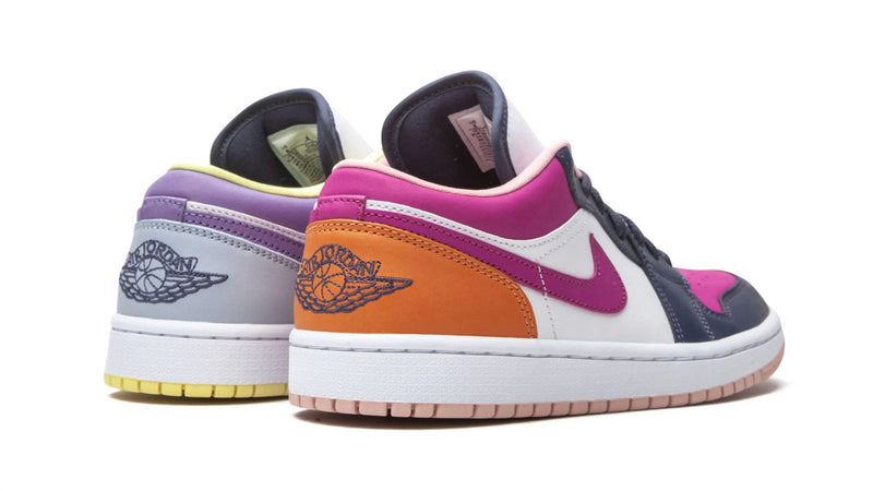 Nike Women's Air Jordan 1 Low SE Mismatched Purple/Magenta