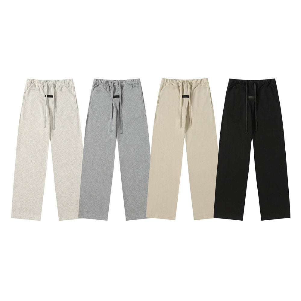 Fear Of God Essentials Flocked Logo Drawstring Straight Leg Sweatpants
