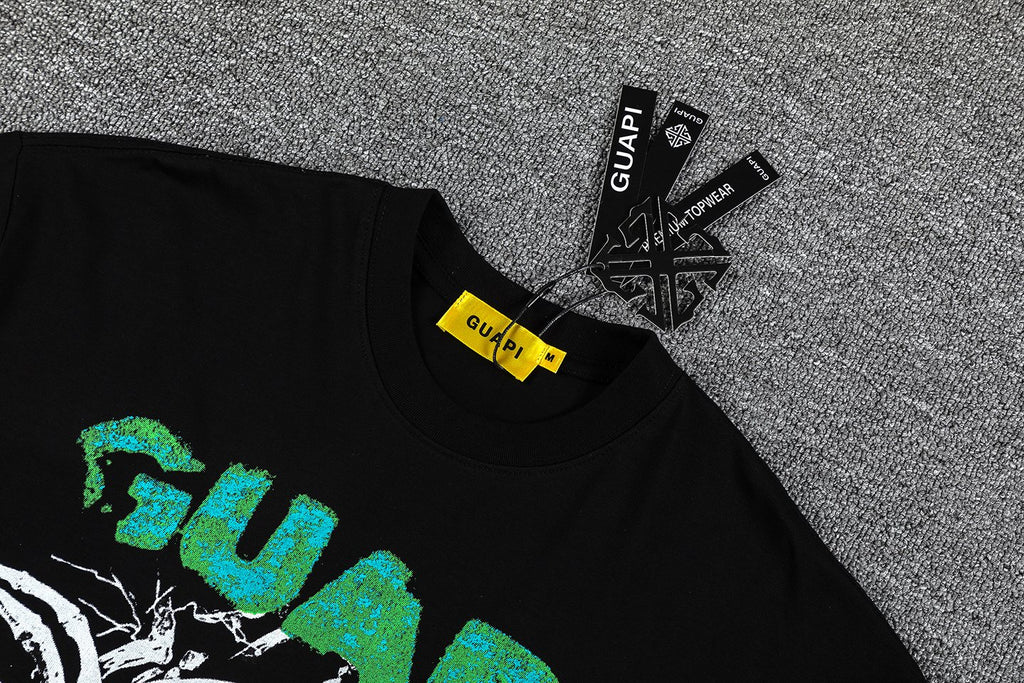 GUAPI Skull Ribcage Graphic T-Shirt
