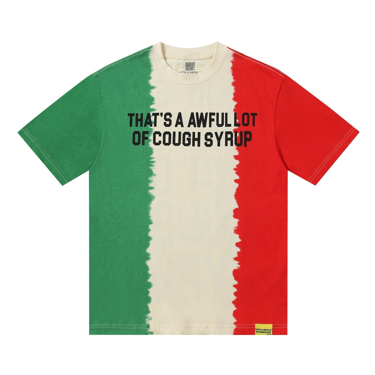 THAT'S A AWFUL LOT OF COUGH SYRUP Tri-Panel Graphic T-Shirt